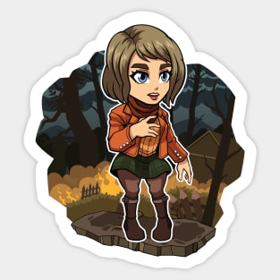 FA Chibi RE4 Ashley Sticker